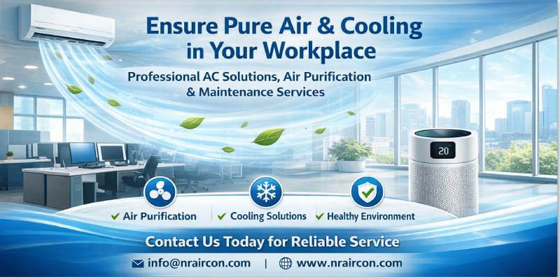 আপনার প্রতিষ্ঠানে বিশুদ্ধ বায়ু ও শীতলতা নিশ্চিত করুন - Ensure Pure Air & Cooling in Your Workplace